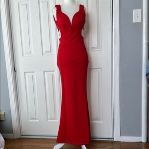 Elegant Red Evening Gown